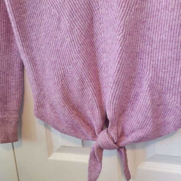 Moth Anthropologie Lilac/Lavender Freeport Ribbed Sweater Medium - Picture 3 of 7